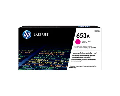 Картридж HP 653A CF323A, пурпурный, 16500 страниц, оригинальный