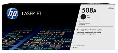 Картридж HP 508A CF360A, черный, оригинальный, 6000 страниц
