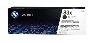 Тонер-картридж HP CF283X (№83X), черный, повышенной емкости, 2200 страниц