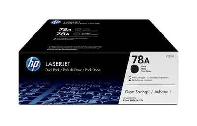 Тонер-картридж HP 78A CE278AD, черный, 2 шт, 4200 страниц