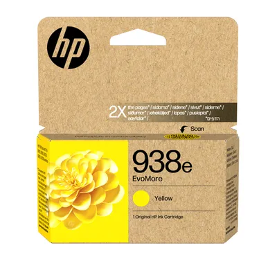 Картридж HP 938e 4S6Y1PE, жёлтый, оригинальный, XL, 1650 страниц