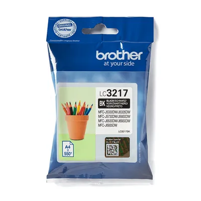 Картридж Brother LC3217BK, для MFC-J6930DW, чёрный, оригинал