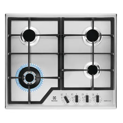 Варочная поверхность Electrolux KGS64362XX, газовая, 60 см, нержавеющая сталь