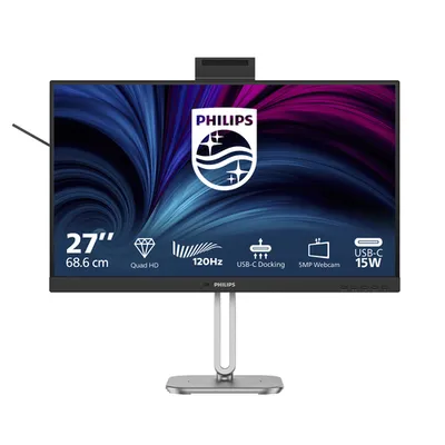 Монитор Philips 27B2U4601H, 27" IPS QHD 2560×1440, 120 Гц, USB-C 100 Вт