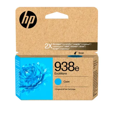 Картридж HP 938e EvoMore 4S6X9PE, голубой, оригинальный, XL, 1650 стр.