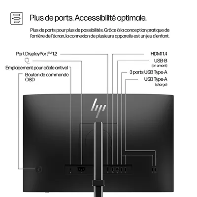 Монитор HP Series 5 Pro 524pn 9D9A7AA, 24" WUXGA IPS, 1920×1200, 100 Гц, HDMI/DP