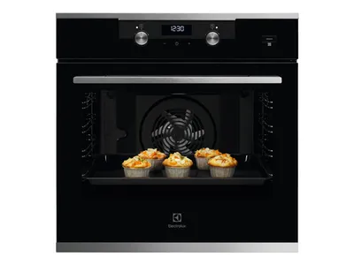 Духовой шкаф Electrolux KODEH70X, встраиваемый, 72 л, пар SteamBake, нержавеющая сталь