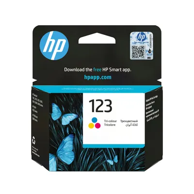 Картридж HP 123 F6V16AE, трехцветный, краситель, 100 страниц, оригинал