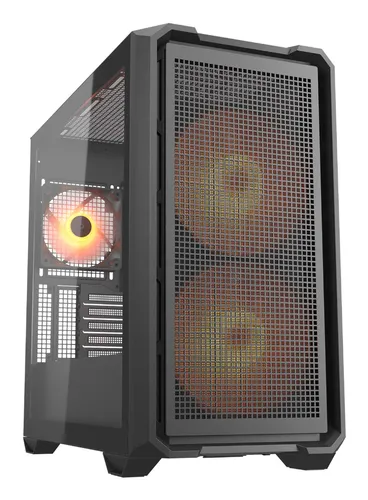 Корпус Cougar MX600 Mini RGB, Micro ATX/Mini ITX, 2×160 мм ARGB, USB Type-C, чёрный