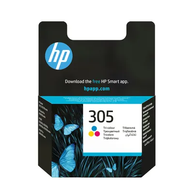 Картридж HP 305 (3YM60AE#UUQ), трёхцветный, стандартная ёмкость, 2 мл, 100 страниц