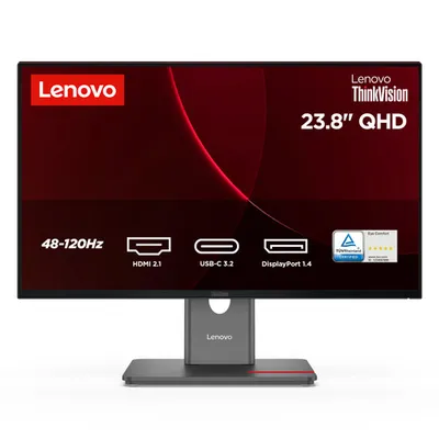 Монитор Lenovo ThinkVision P24Q-40 64B2GAT1UK, 23.8" QHD IPS, 120 Гц, USB-C 15 Вт