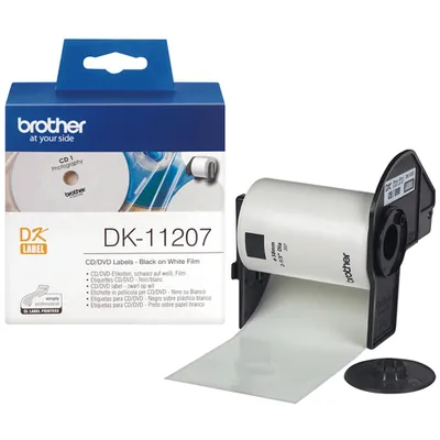 Наклейки Brother DK11207, круглые 58×58 мм, 100 шт
