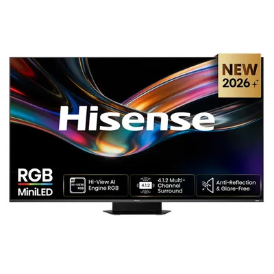 Телевизор Hisense 85UR9S, 85", 4K UHD, RGB Mini LED, 180 Гц, Smart TV