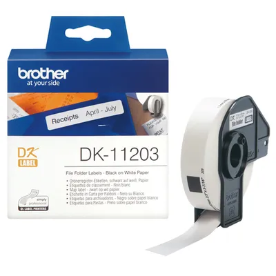 Этикетки Brother DK-11203, 17×87 мм, 300 шт