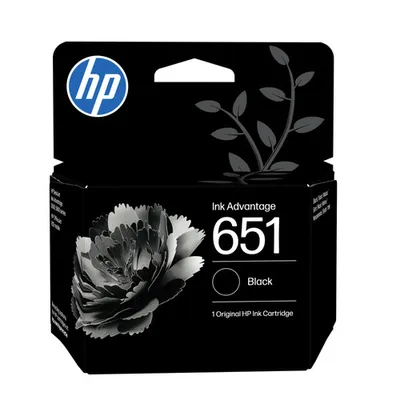 Картридж HP 651 C2P10AE, чёрный, пигментные чернила, 600 стр.