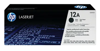 Картридж HP 12A Q2612A, чёрный, 2000 страниц, для LaserJet 1010/1018/1020