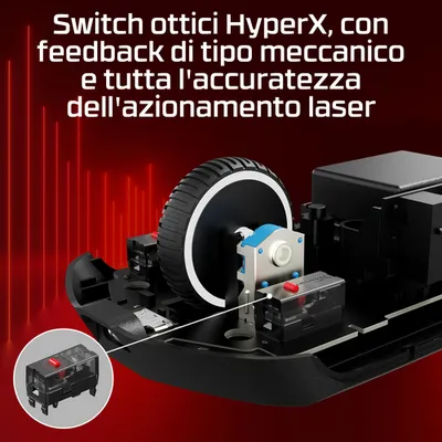 Мышь HyperX A1KY5AA Pulsefire Haste 2 Pro 4K, беспроводная, 26000 DPI, 6 кнопок