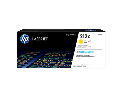 Картридж HP 212X (W2122X), жёлтый, оригинальный, 10 000 страниц