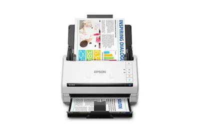 Сканер протяжный Epson WorkForce DS-530II (B11B261401/502) A4 белый/черный