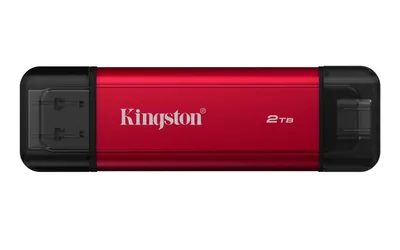 Внешний SSD Kingston Dual Portable SPSD/2TB, 2048 ГБ, USB 3.2 Gen 2, 1050 МБ/с