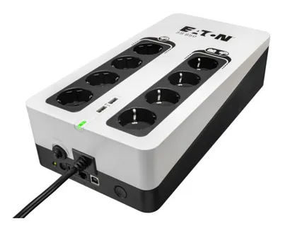 ИБП Eaton 3S850D, 850 ВА/510 Вт, 8 розеток Schuko, USB
