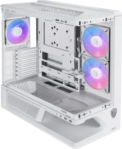 Корпус MSI MPG VIXTA 300R PZ, Midi Tower, ATX/micro-ATX/Mini-ITX, белый, закалённое стекло