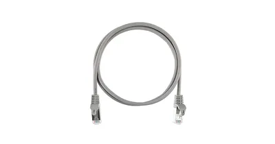 Коммутационный шнур NIKOMAX ESSENTIAL NMC-PC4SD55B-ES-003-C-GY, Cat.5e, 0.3 м, серый