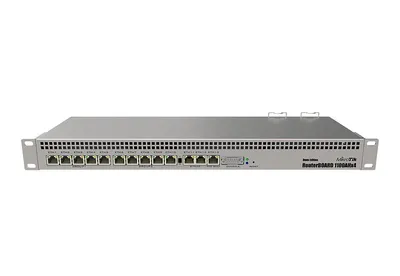 Маршрутизатор MikroTik RB1100x4, 13×GbE LAN, 1U, Dual PSU, RouterOS L6
