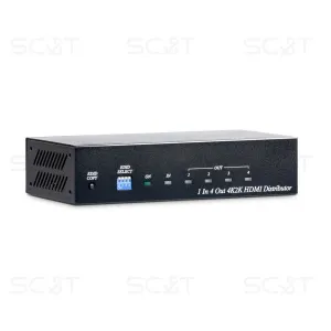 Разветвитель HDMI SC&T HD04-4K6G, 1×4, 4K 60Гц, HDMI 2.0