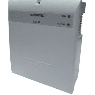 Блок бесперебойного питания ACCORDTEC ББП-40 исп. 1, 12,6 В, 4 А, АКБ 7 А·ч