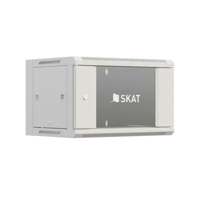 Шкаф Бастион SKAT TB-6W645GF-G, 6U, 600×450×370 мм, стекло