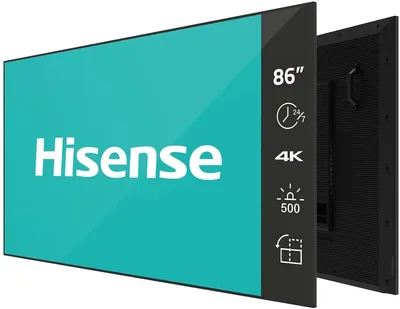 Дисплей Hisense 86DM66D, 86", ADS, 4K, 500 кд/м², 24/7