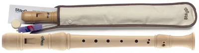 Блокфлейта STAGG REC3-BAR/WD, сопрано, барочная аппликатура, клён