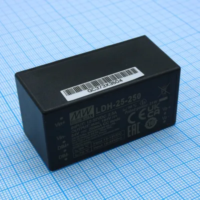 Драйвер LED Mean Well LDH-25-250, DC/DC, 12.5…84В/0.25А, DIMM, DIP