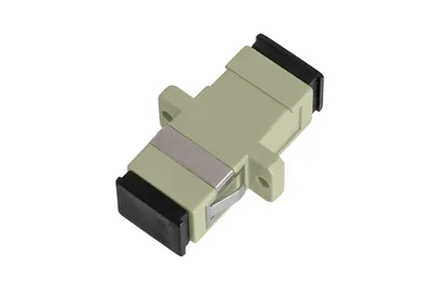 Адаптер оптический NIKOMAX NMF-OA1MM-SCU-SCU-2, SC/UPC, MM, одинарный, бежевый
