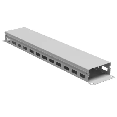 Органайзер кабельный DKC R5CP1942HE, 2U, 40 мм, с крышкой, RAL7035