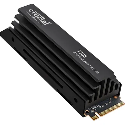 Твердотельный накопитель Crucial T705 CT1000T705SSD5, 1 ТБ, M.2 PCIe Gen5x4 NVMe, с радиатором