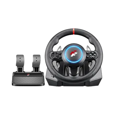 Игровой руль/ Игровой мини-руль с педалями FLASHFIRE F118 (Совместим с PS4, PS3, ПК, XB One, Series X/S и NSW)
