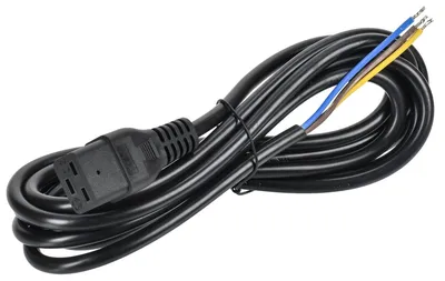 Кабель питания ITK PC-C19-3M, C19, 3×1,5 мм², 3 м, 16 А, 230 В