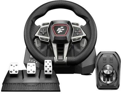 Игровой руль с педалями FLASHFIRE F107 (Совместим с ПК, PS4, Xbox One, Xbox Series X/S; ПК поддерживает: Windows 7/8/10/11)