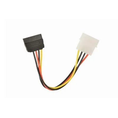 Кабель Cablexpert CC-SATA-PS, SATA питание, Molex 4pin→SATA 15pin, 15см