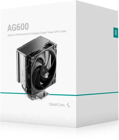 Кулер DEEPCOOL AG600 (R-AG600-BKNPMG2-G), башенный, 120 мм, 260 Вт, LGA 1700/1851/AM4/AM5