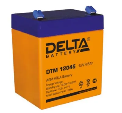 Аккумулятор Delta 4614010050003, DTM 12045, 12В, 4.5А·ч