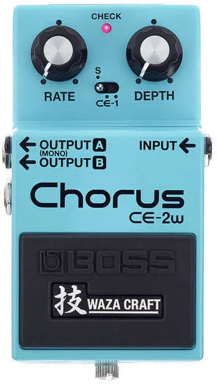 Педаль эффектов Boss CE-2W, хорус, 3 режима, стереовыход, 9 В