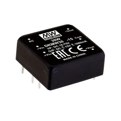 Преобразователь DC/DC Mean Well DKMW30F-15, 30Вт, 9…36В вход, ±15В/1А