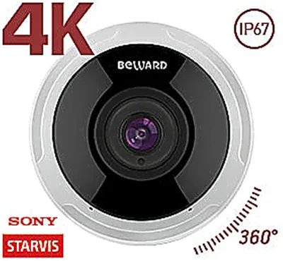IP-камера Beward SV6016FLM, 12Мп, fisheye, ИК 15м, IP67