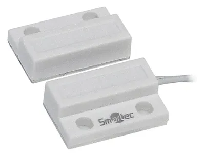 Извещатель магнитоконтактный Smartec ST-DM110NC-WT, НЗ, накладной, зазор 20 мм, IP66