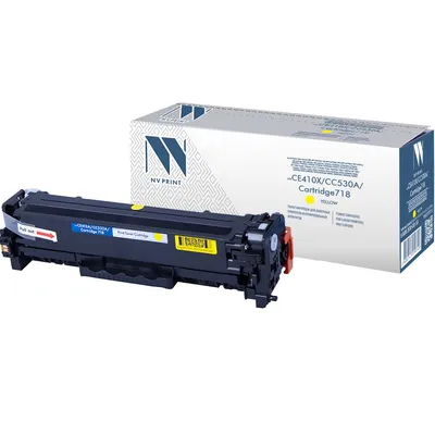Картридж NV Print NV-CE412A/CC532A/718Y, жёлтый, для HP Color LaserJet и Canon i-SENSYS
