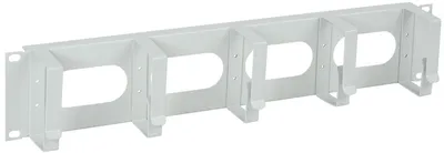 Органайзер кабельный ITK CO35-2M5RM, 19", 2U, 5 колец, серый