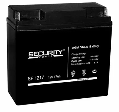 Аккумулятор Security Force SF 1218, 12В, 18Ач, AGM